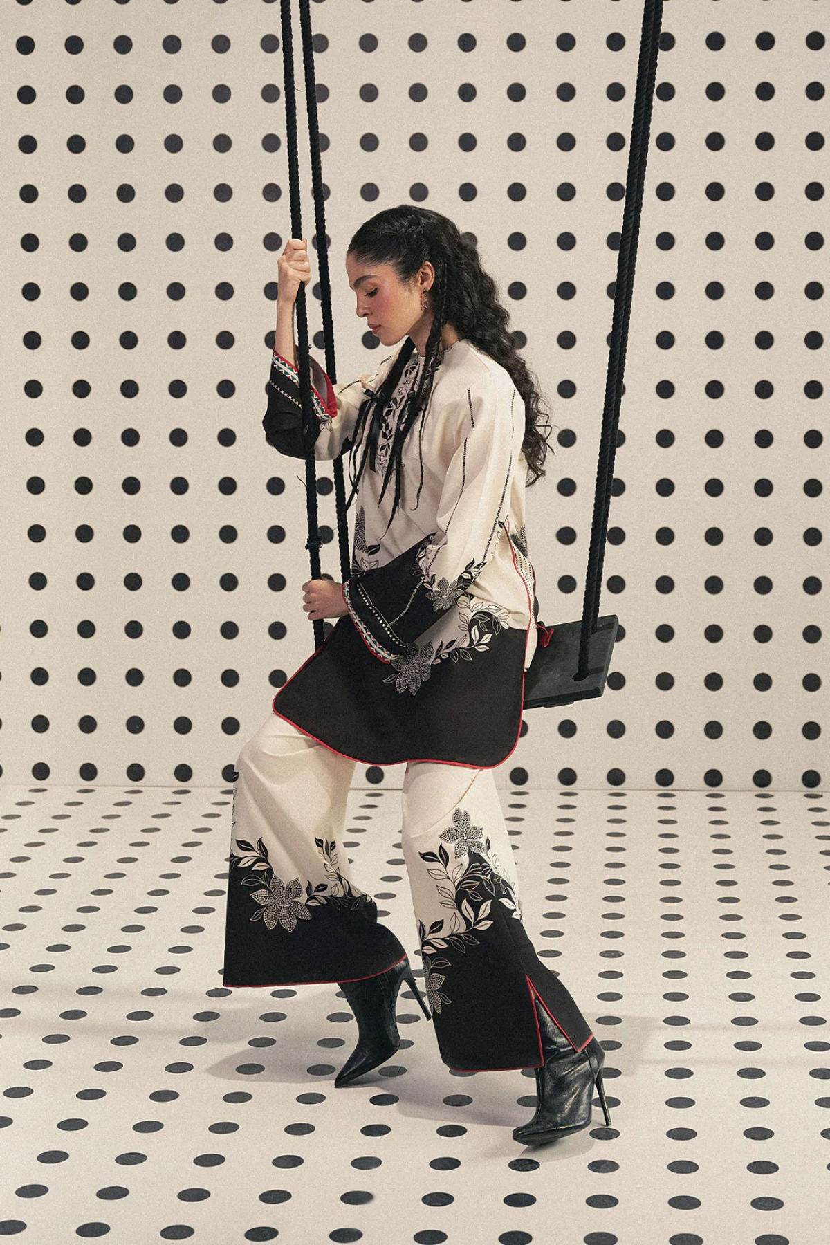 Delta 2 Piece Printed Dress