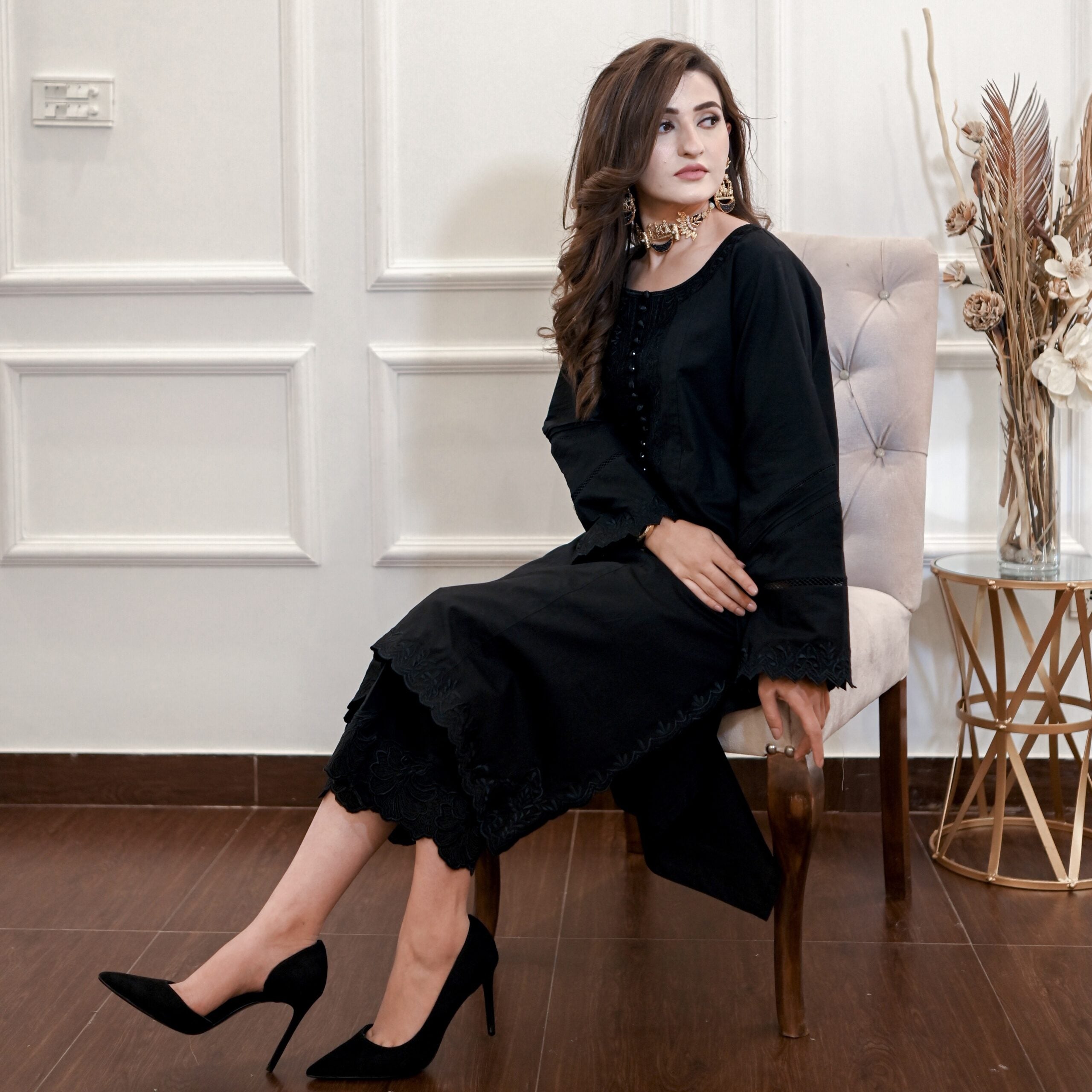 Midnight - Best Selling - 2 PC Embroidered Suit