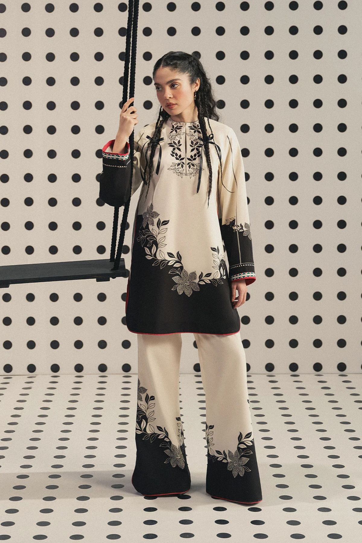 Delta 2 Piece Printed Dress