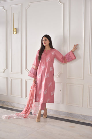 Best Selling - Mehr - 3 PC Embroidered Suit